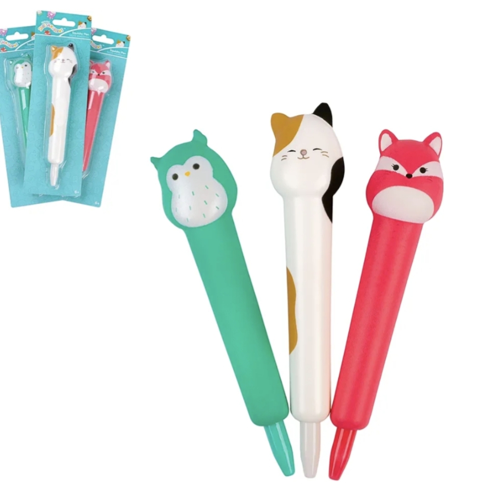 Fashion Angels Squishmallows Fidget Pen 3 Pack - Squishmallows Winston The Owl,